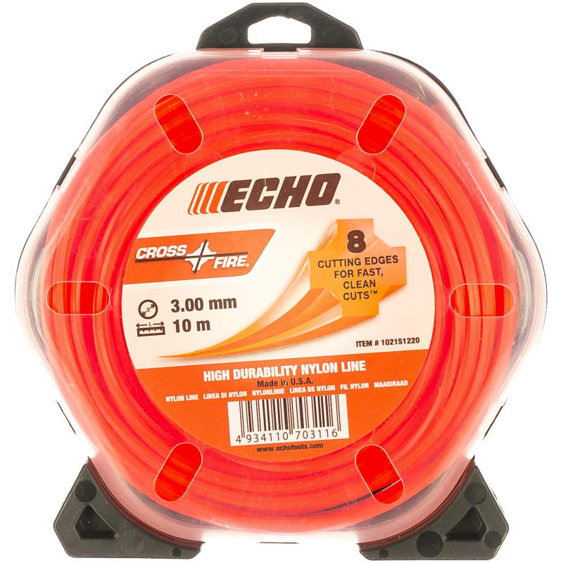 Леска для триммеров Echo Cross Fire Line 102151220, крест, 3 мм, 10 м в Иваново