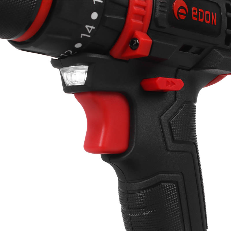 Аккумуляторная дрель-шуруповерт Edon Super AD-21PBL, ударная, бесщеточная (45 Нм, 2 ск. 1 акб под Makita LXT, металлический патрон) в Туле