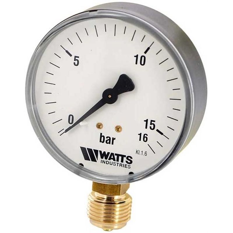 Манометр Watts MDR 80/16 0-16bar RAD G1/2 в Иваново