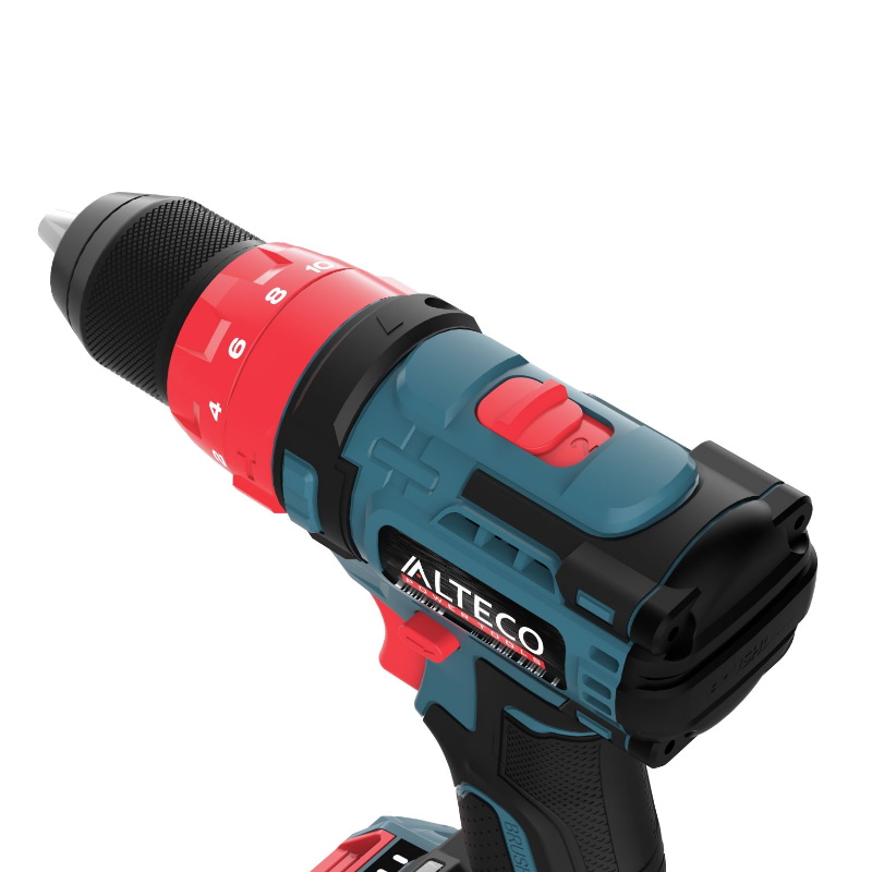 Дрель-шуруповёрт аккумуляторная Alteco CID 21-45 X2 BL 78080, бесщеточная, ударная в Рыбинске