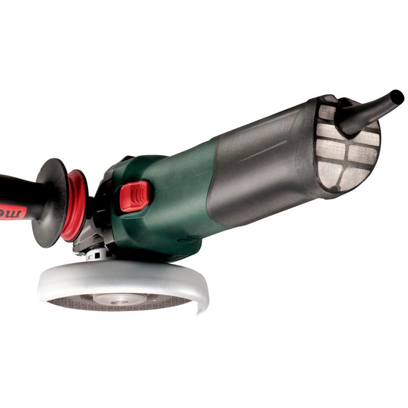 Угловая шлифмашина (болгарка) Metabo WEV 15-125 Quick 600468500, 125 мм, 1550 Вт, плавный пуск, регулировка оборотов, в кейсе