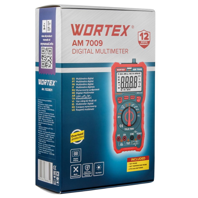 Мультиметр цифровой Wortex AM 7009 1323831 во Владимире