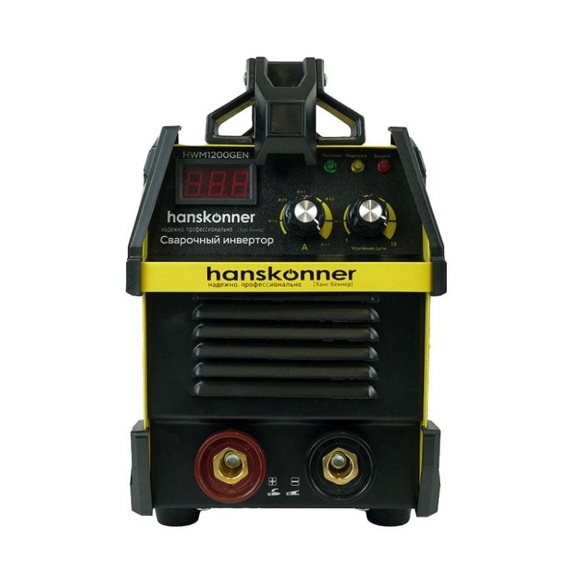 Сварочный инвертор Hanskonner HWM1200GEN (20-200А, ПВ-80%, напряжение 160-250В, работа от генератора) в Кинешме
