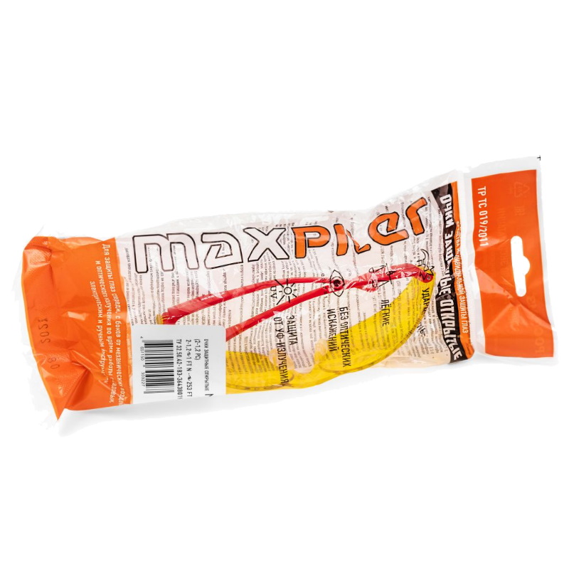Очки защитные Maxpiler MSG-302 (поликарбонат, желтые, покрытие super, мягкий носоупор) в Муроме