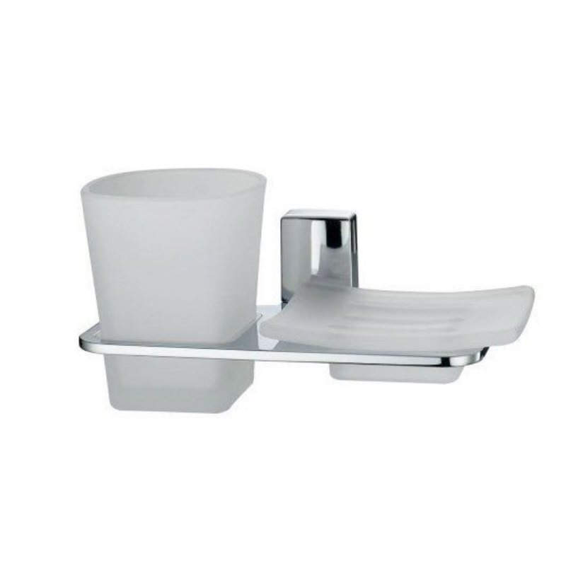 Держатель стакана и мыльницы WasserKRAFT Leine K-5026, хром 9060419 в Угличе