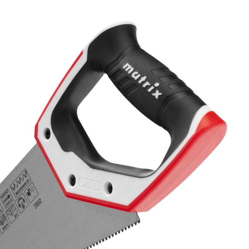 Ножовка по дереву для точных пильных работ Matrix Pro 23552, 350 мм, каленый зуб 3D, 14 TPI, трехкомпонентная рукоятка в Муроме