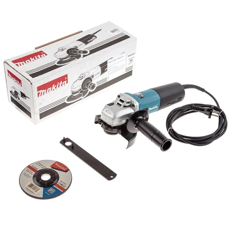 Угловая шлифмашина (болгарка) Makita 9565CV, 125 мм, 1400 Вт, плавный пуск, регулировка оборотов в Твери
