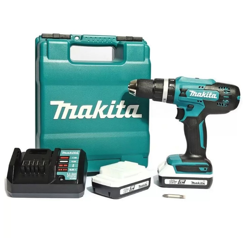 Дрель аккумуляторная Makita DF488D002 (18V, 42Нм, 2 аккумулятора 1,5Ач, кейс)