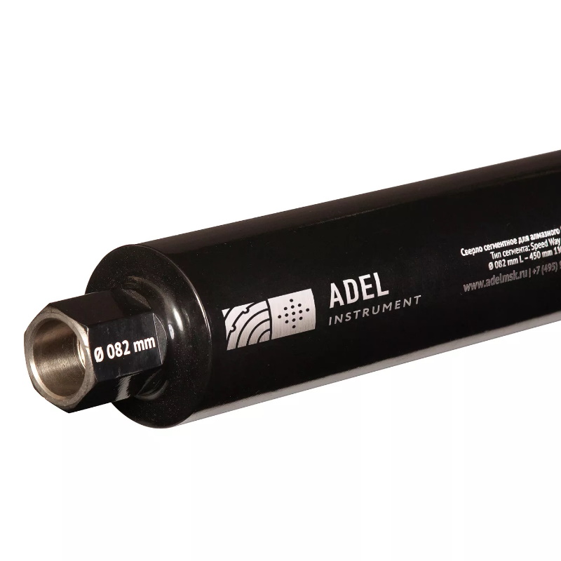 Коронка алмазная Adel Instrument SpeedWay 00-00016124, 82х450 мм, 7 сегментов, 1"1/4 в Угличе