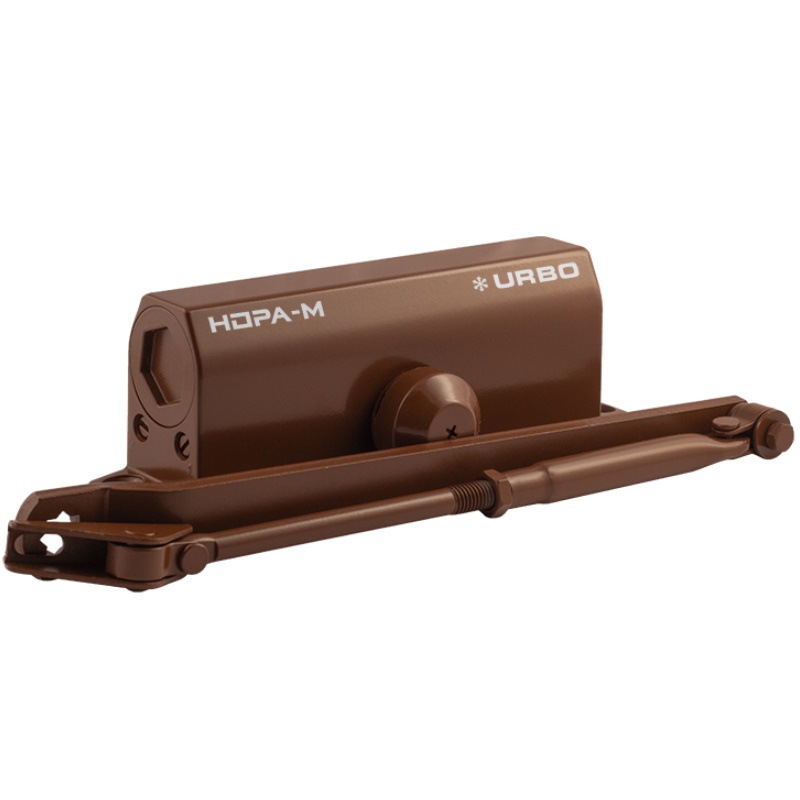 Доводчик дверной Нора-М URBOnization 540 16638, 80-120 кг, коричневый в Твери
