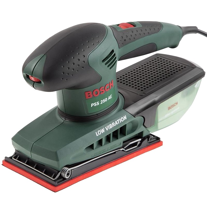 Шлифмашина вибрационная Bosch PSS 250 AE (потребляемая мощность 250 вт, напряжение 220 в, пылеудаление) в Твери