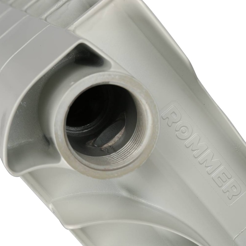 Радиатор биметаллический Rommer Profi BM 500 BI500-80-80-150 RBM-1210-050008, 8 секций (RAL9016) в Александрове