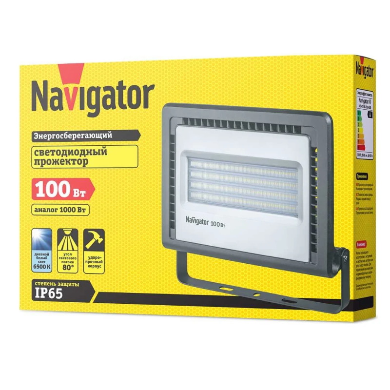 Прожектор светодиодный Navigator 528315 14 150 NFL-01-100-6.5K-LED 100 Вт 6500 К  в Ярославле