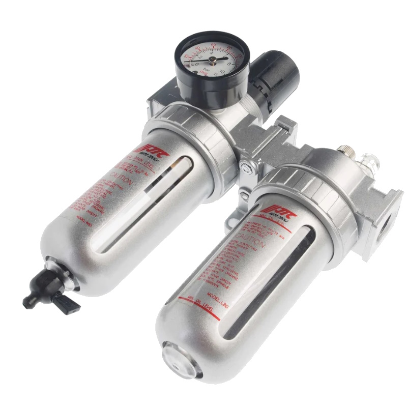 Блок подготовки воздуха JTC JTC-5555 лубрикаторосушитель 12 максимальное давление 150 PSI10 Bar 3000 лмин 560 объем 150 мл 6634₽