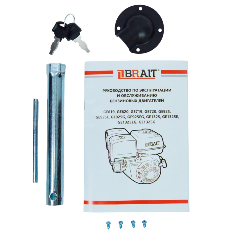 Двигатель бензиновый Brait GE1325EG 03.01.309.002, 13л.с; 25мм вал под шлицы, электростартер в Ярославле