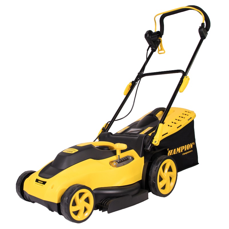 Газонокосилка Champion EM3815 (ширина скашивания 38 см, мощность 1600 вт)