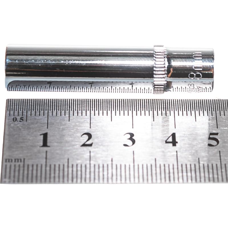 Глубокая торцевая головка Ombra 114108 (1/4" DR, размер 8 мм, шестигранная)