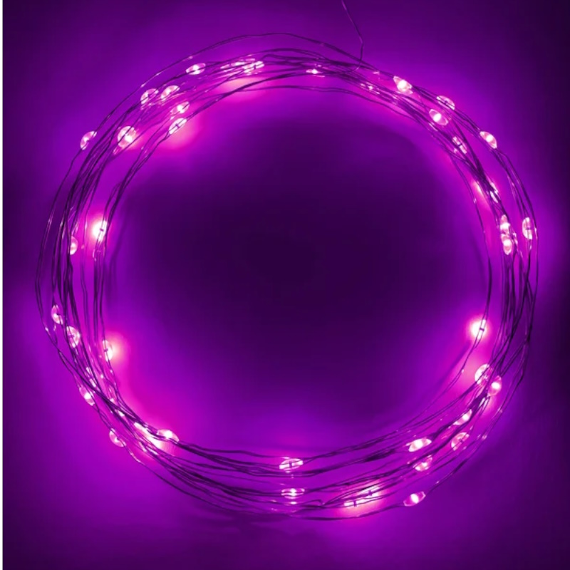 Гирлянда светодиодная Эра "Нить" Б0047961 565045, 5 м, 50 LED, сиреневый свет в Коврове