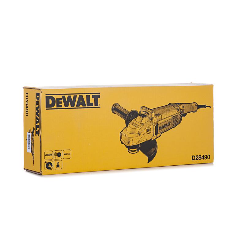 Угловая шлифмашина (болгарка) DeWalt D28490, 230 мм, 2000 Вт