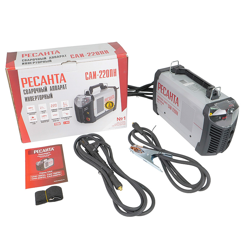 Сварочный инвертор Ресанта САИ 220 ПН ток 220А напряжение 220В