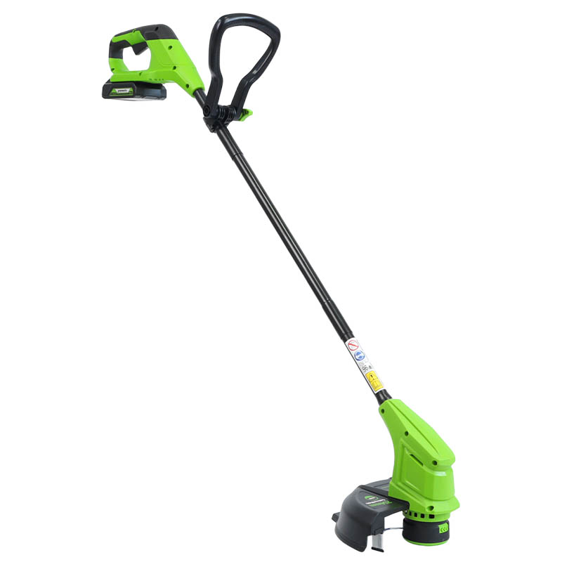 Аккумуляторный триммер Greenworks G24LT25K2 (24В, в комплекте с АКБ 2АЧ и ЗУ, прямая штанга)