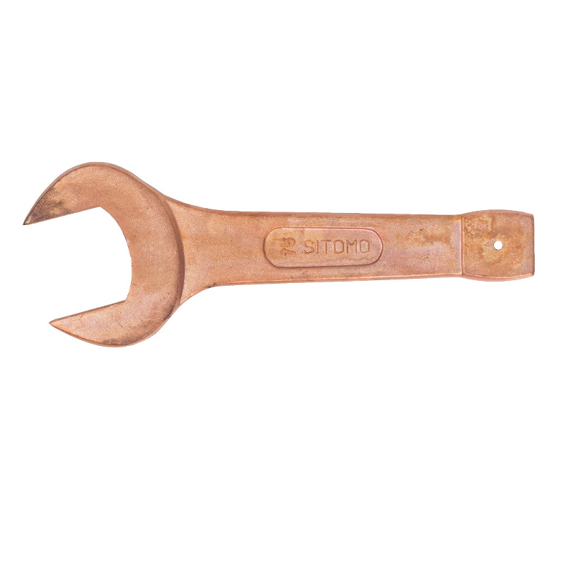Ключ гаечный рожковый Sitomo 123792 односторонний ударный 75 мм омеднение 10732₽