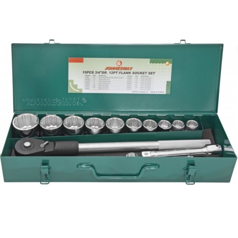 Набор головок торцевых дюймовых Jonnesway S04H6615S S04H6415S 048501 34DR SAE 78--2 15 предметов 26999₽