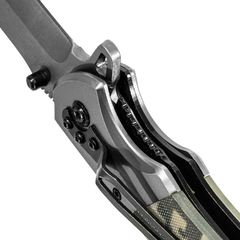Нож складной, многоцелевой Denzel 79207, системы Liner-Lock, с накладкой G10, на классической рукоятке в Рыбинске
