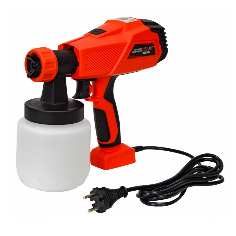 Краскопульт электрический Brait BSG-500 2101193069 500 Вт бачок 800 мл 2641₽