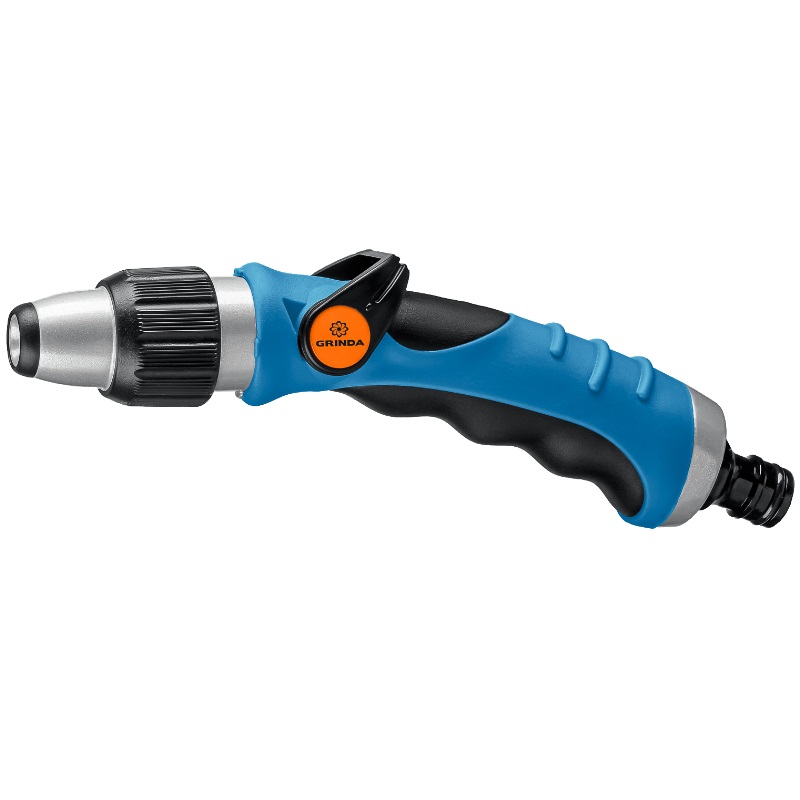 Поливочный пистолет Grinda PROLine XM-R 429151, плавная регулировка напора, металлический с TPR