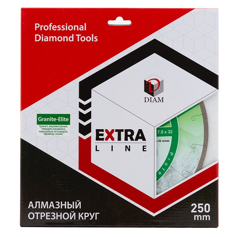 Алмазный диск Diam Granite-Elite 000165 (250x1.6x7.5x32 мм)