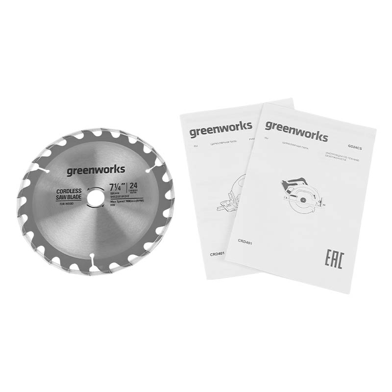 Пила циркулярная Greenworks 1500907 (без АКБ и ЗУ) в Коврове