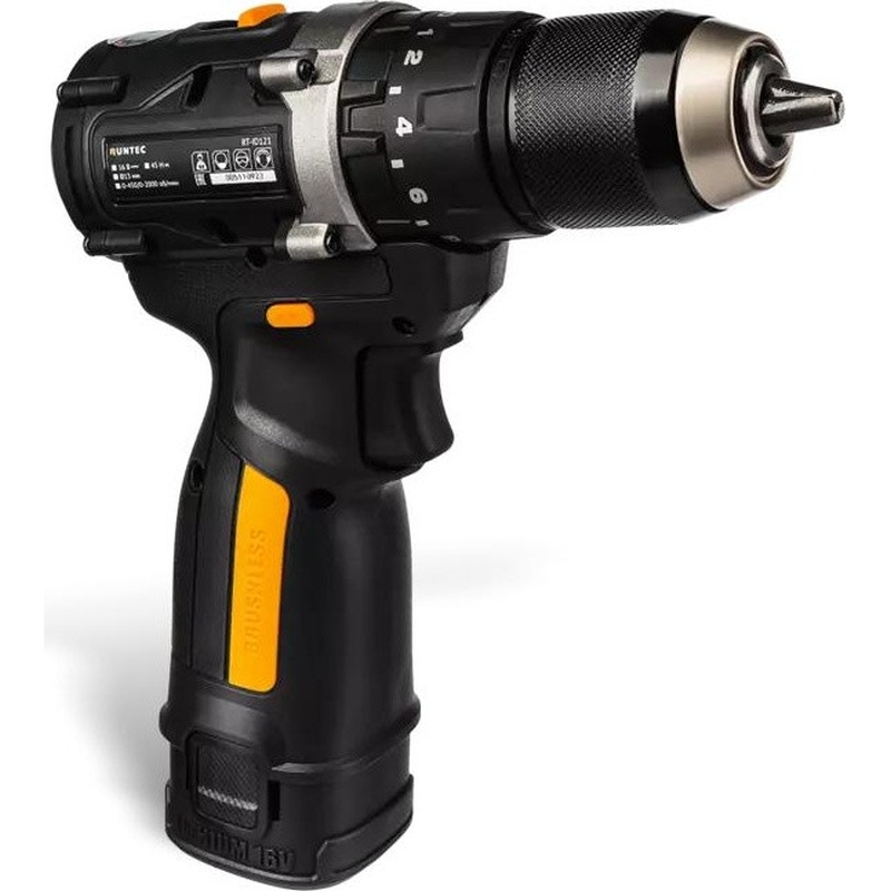 Дрель-шуруповерт Runtec PRO RT-ID121 ударная аккумуляторная 13 мм,16В, 2*2Ач, 45Нм в Рыбинске