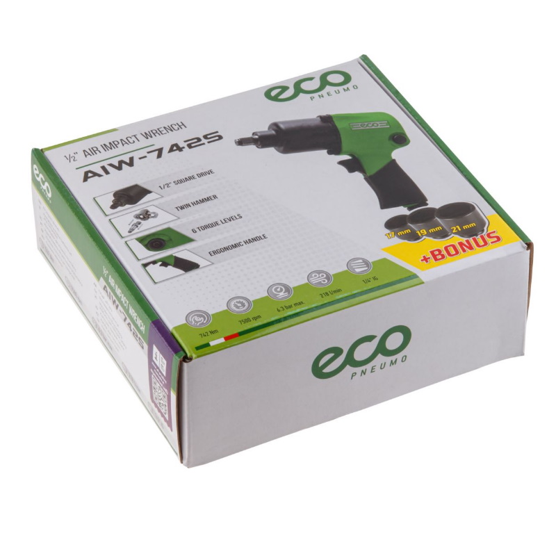 Пневмогайковерт Eco AIW-742S EC3914-4 12