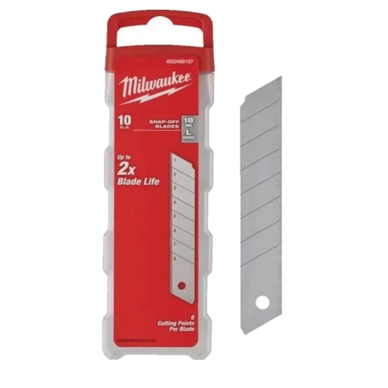 Лезвия сменные сегментированные Milwaukee GEN II 4932480107, 18 мм, 10штук/упаковка в Муроме