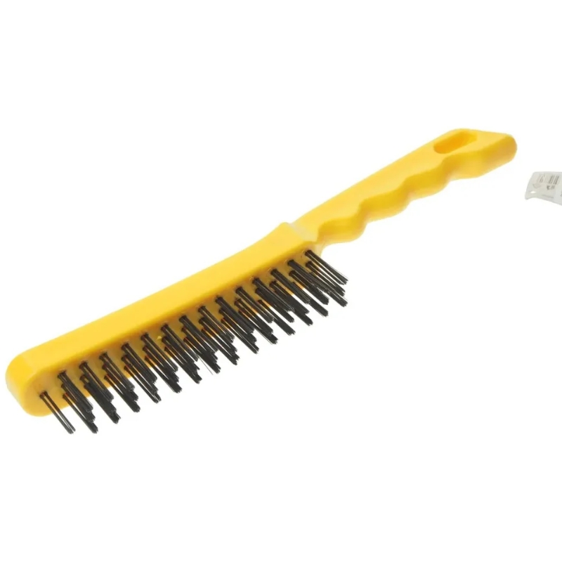 Щетка металлическая Эврика ER-53315, 3х15 рядная ручная, стальная проволока 0,3мм в пластиковой корпусе в Рыбинске