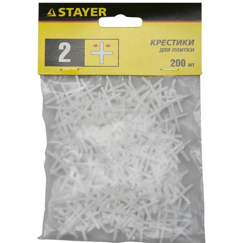 Крестики для кафеля Stayer 3380-2 (2 мм, 200 шт.) в Костроме