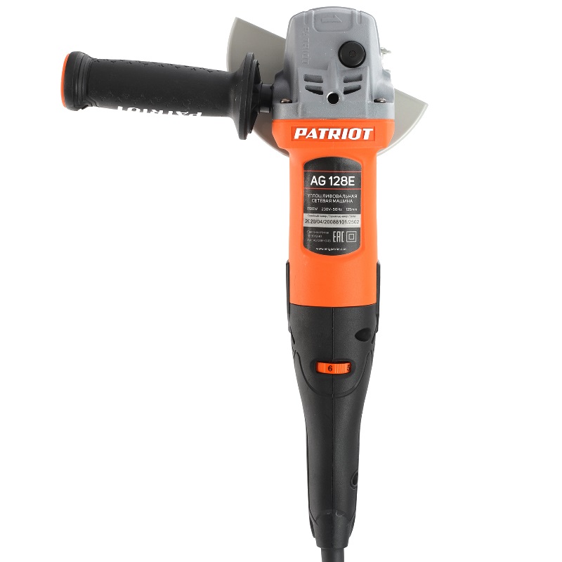 Угловая шлифмашина (болгарка) Patriot AG 128 E, 125 мм, 1100 Вт, регулировка оборотов в Костроме