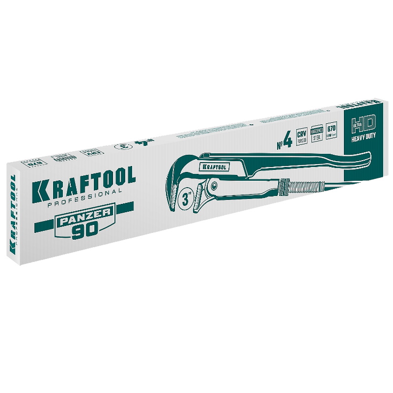 Ключ трубный Kraftool Panzer-90 2734-30_z02, №4, прямые губки в Кинешме