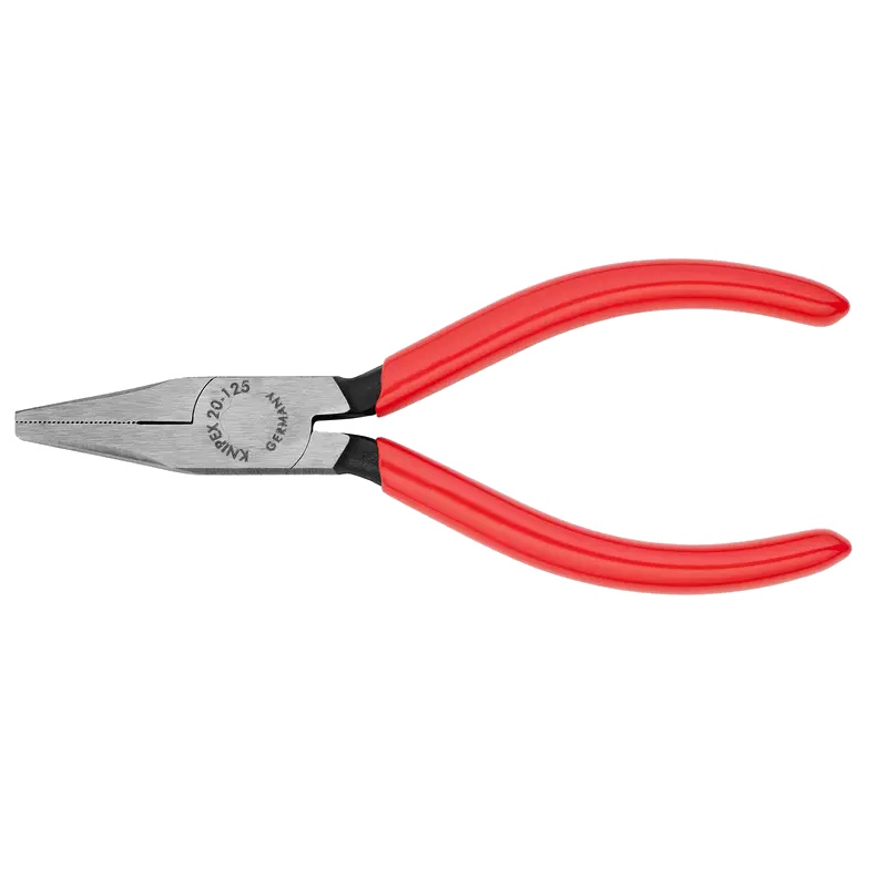 Плоскогубцы тупоносые Knipex KN-2001125, рифлённые губки 27 мм, длина 125 мм, обливные ручки