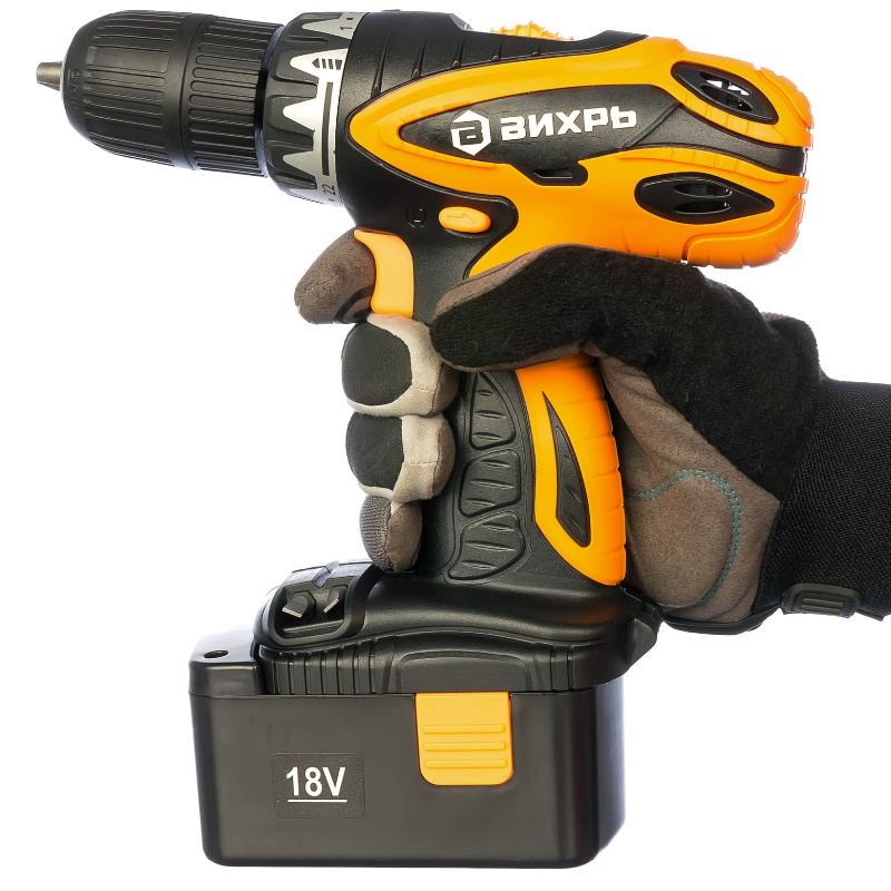 Аккумуляторная дрель-шуруповерт Вихрь ДА-18-2К 72/14/5