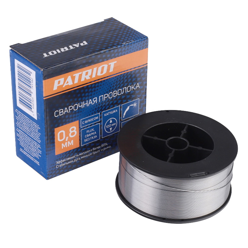 Проволока с флюсом Patriot 605002208, 0.8 мм, 1 кг в Иваново