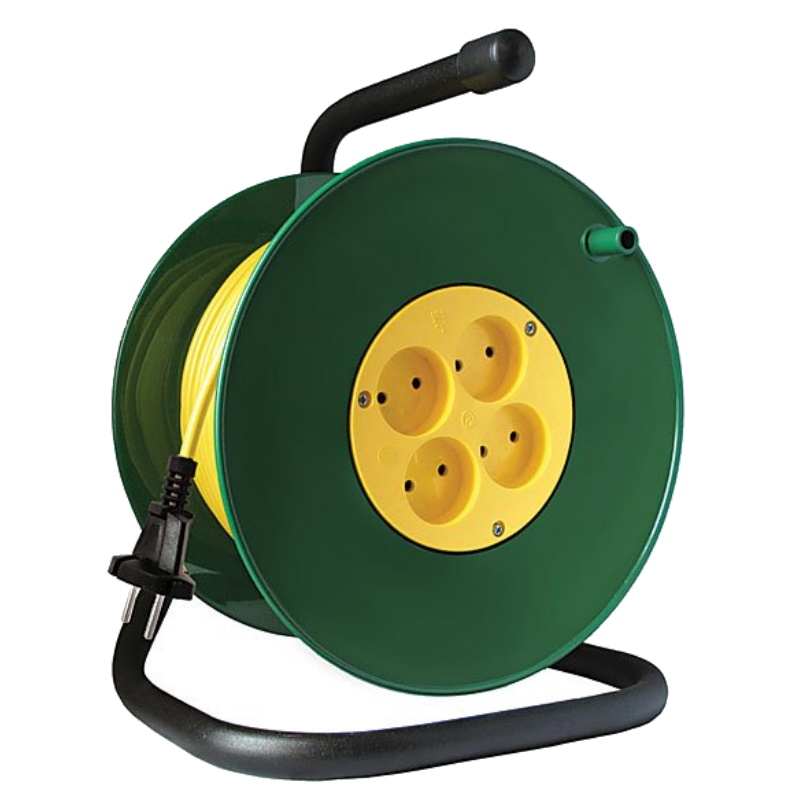 Удлинитель силовой СОЮЗ 83201 на катушке 4 гнезда без заземления ПВС 2х25 мм 4000 Вт 50 м 11264₽