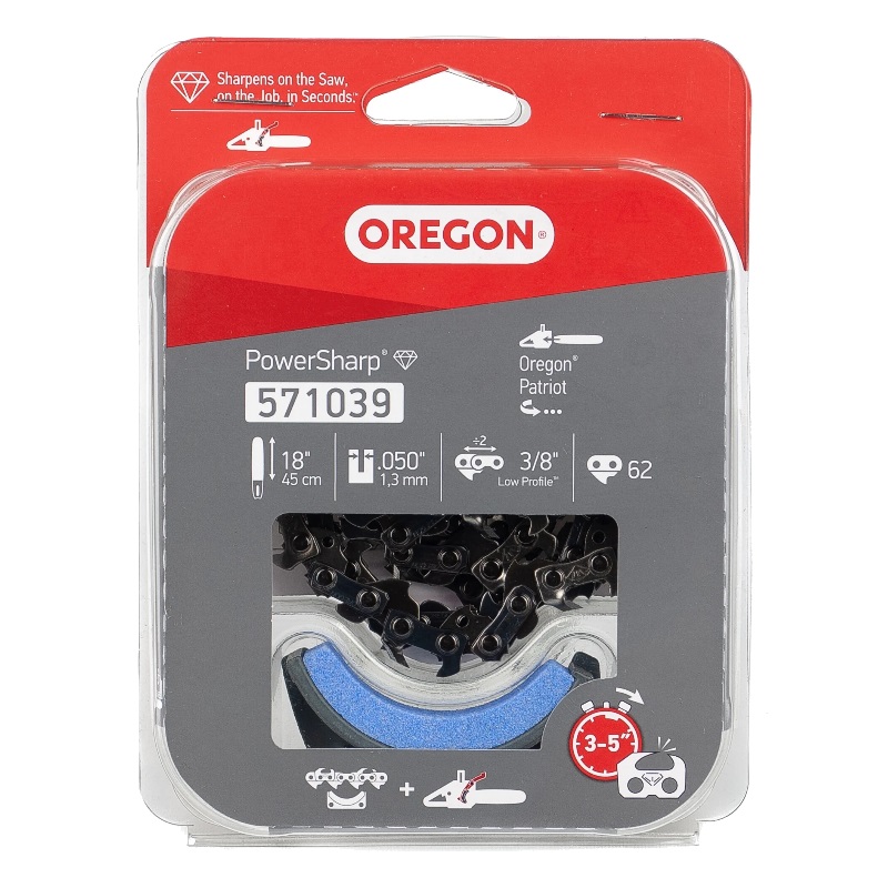 Пильная цепь Oregon Powersharp 3/8 Low Profile 571039 (45 см, 3/8", 62 звена) во Владимире