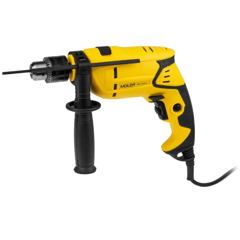 Дрель ударная Molot MDS 1309-1 329092, в коробке, 800 Вт, 1 скорость, 25 мм, в дер. в Туле