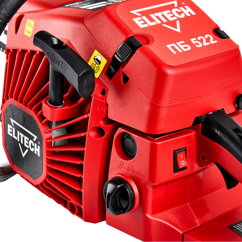 Бензопила Elitech ДМ ПБ 522 (E1611.014.00) 205450, 50 см3, 2.2 кВт/3.0л.с.,шина 50 см,3200-11000 об/мин