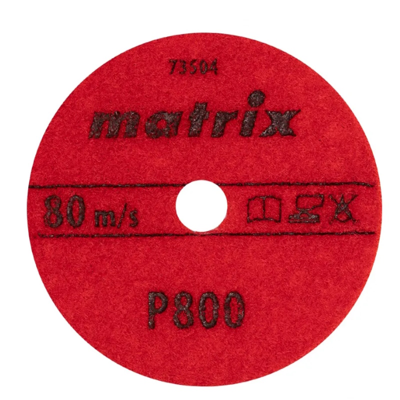 Алмазный гибкий шлифовальный круг Matrix 73504, 100 мм, P 800, сухое шлифование, 5шт. в Иваново
