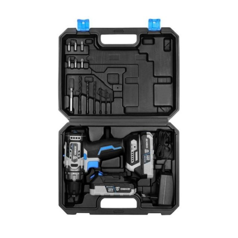 Дрель-шуруповерт аккумуляторная бесщеточная Deko Sharker 20V 20В, 2*3.0Ач 063-4036 во Владимире