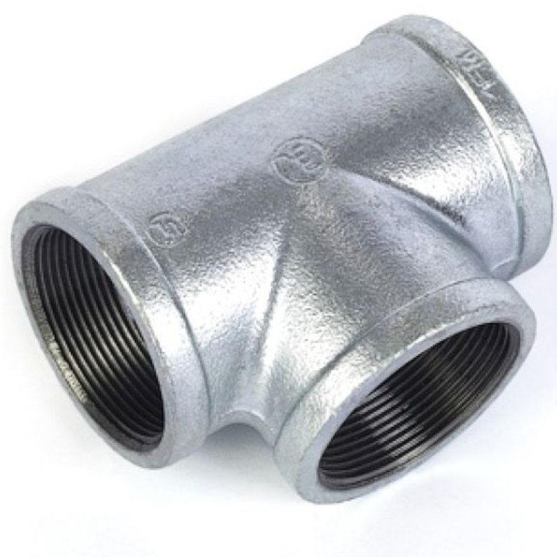 Тройник AV Engineering AVEC420000034, 3/4" чугун оцинкованный, 2 шт. инд. упак.