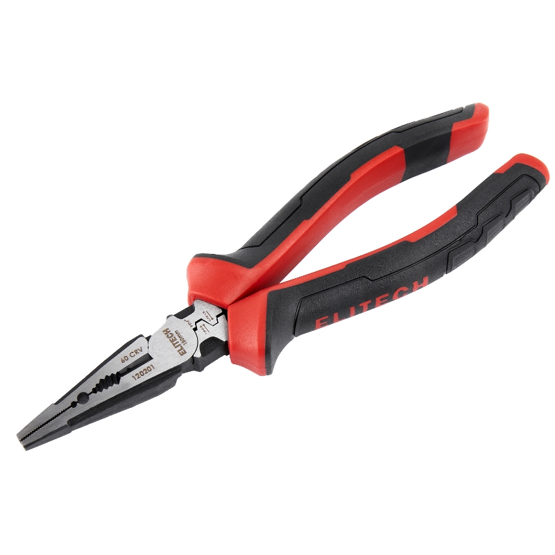 Длинногубцы Elitech 120201 207107, 180мм, комбинированные , CrV,56-62HRC в Кинешме